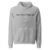 A product display of a hoodie in athletic heather with the words Bike Rides > Brain Rot written across the front.