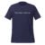 A product display of a t-shirt in heather midnight navy with the words Bike Rides > Brain Rot written across the front.